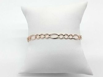 14k Yellow Gold 6.1 Grams Cable Braclet 7 Inch Mk1225owzmia