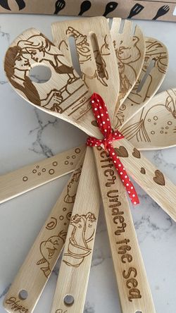 LITTLE MERMAID WOOD SPOONS GIFT SET 