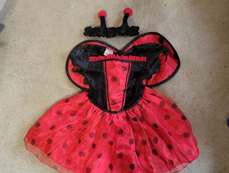 Toddler Girls 18/24 Month Ladybug Halloween Costume 