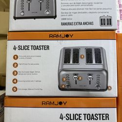 Toaster 4 Slice, Dual Independent Controls, Extra Wide Slot Toasters