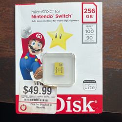 256 GB Micro disc For Nintendo Switch - New