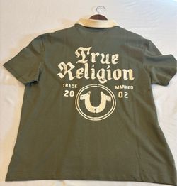 True Religion Polo Shirt Olive Green