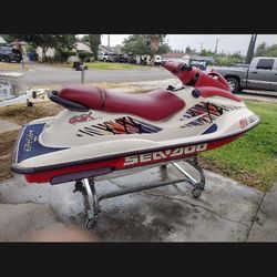 97 SEADOO JET SKI GSX800CC  JET SKI RUNNING WITH ONLY 45 HOURS REBUILT DUAL CARBS WITH NEW PROGRAMMED KEY TITLE IN HAND