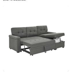 Upholsted Sofer With  Reversed Sleeper