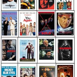 Various DVD Movies - $5 Each