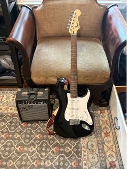 Electric Guitar and Amp (Squier Stratocaster)