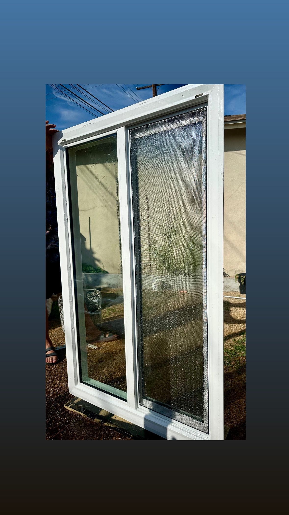 55x35 Window Dual Pane Insulated Glass(WHITE)