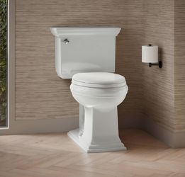 Kohler
Memoirs Stately 1.28 GPF Two-Piece Elongated Comfort Height Toilet with AquaPiston Technology - Seat Not Included
