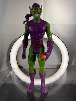 Marvel Spider-Man Green Goblin 12" Action Figure 2014 Hasbro Pumpkin Bomb