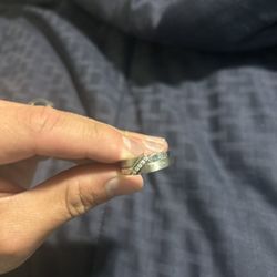 Wedding Band 10k White Gold