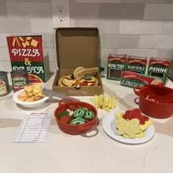 Melissa & Doug Deluxe Pretend Play Pizza & Pasta Set 