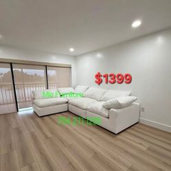 White Sectional Cloud Nixon Sofa 🛋 😍 