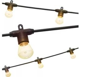 24 Bulbs 48 ft. Outdoor/Indoor Bistro LED String Lights