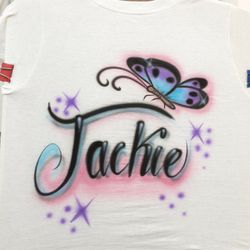 Airbrush T-shirt / Lettering  Name 