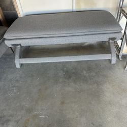 Restoration Hardware Cloud  Chair Light Grey Bench