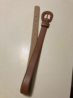 Anne Klein Leather Belt Brown Size Small