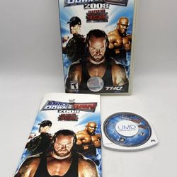 WWE SmackDown vs. Raw 2008 Featuring ECW (Sony PSP, 2007) Complete Tested Game