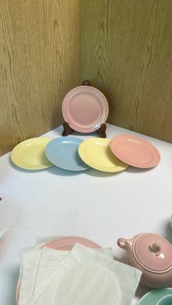 Vintage Lu-Ray Pastels Salad Plates