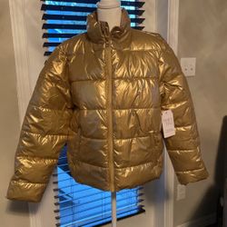 Jacket Gold Color New Time Tru Brand Size M  $12