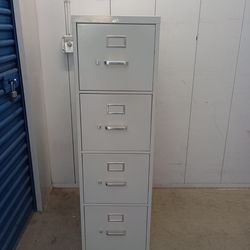 Solid Metal File Cabinet With Key Letter Size