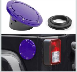 JeCar Cubierta de llenado de combustible JK Tapa de gas de aleación de aluminio tanque de gas Accesorios exteriores para Jeep Wrangler 2007-2018 JK JK