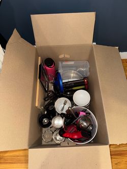 Box of Kitchen Utensils