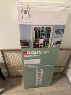 NEW ClosetMaid BrightWood Closet Organizer – Unopened Box
