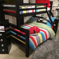 🚨Special Purchase🚨 Twin Full Bunk Bed Brand New In Box $50 Down Takes It Home Today!