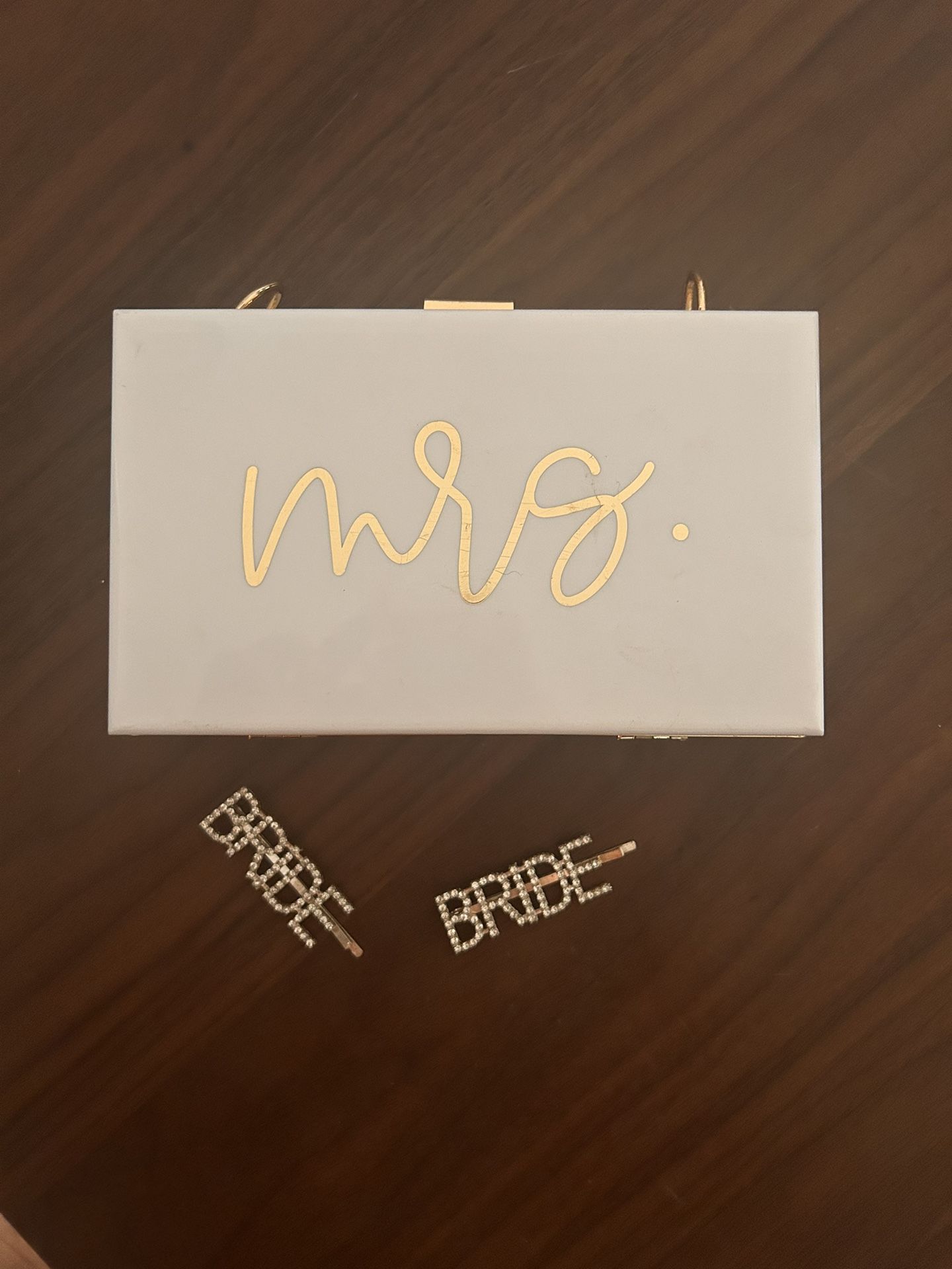 MRS. Purse And BRIDE hair Pins