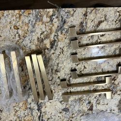 6 Inch Gold Handles For Bath Or Kitchen