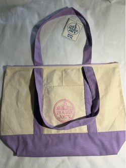 Trader Joe’s large tote bag lavender