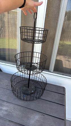 3 tier wire basket