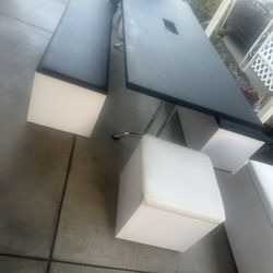 Table With Benches On The Side 