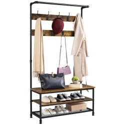 Entryway coat rack