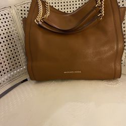 New Michael Kors Newbury Chain Shoulder Soft Leather  Tote Handbag