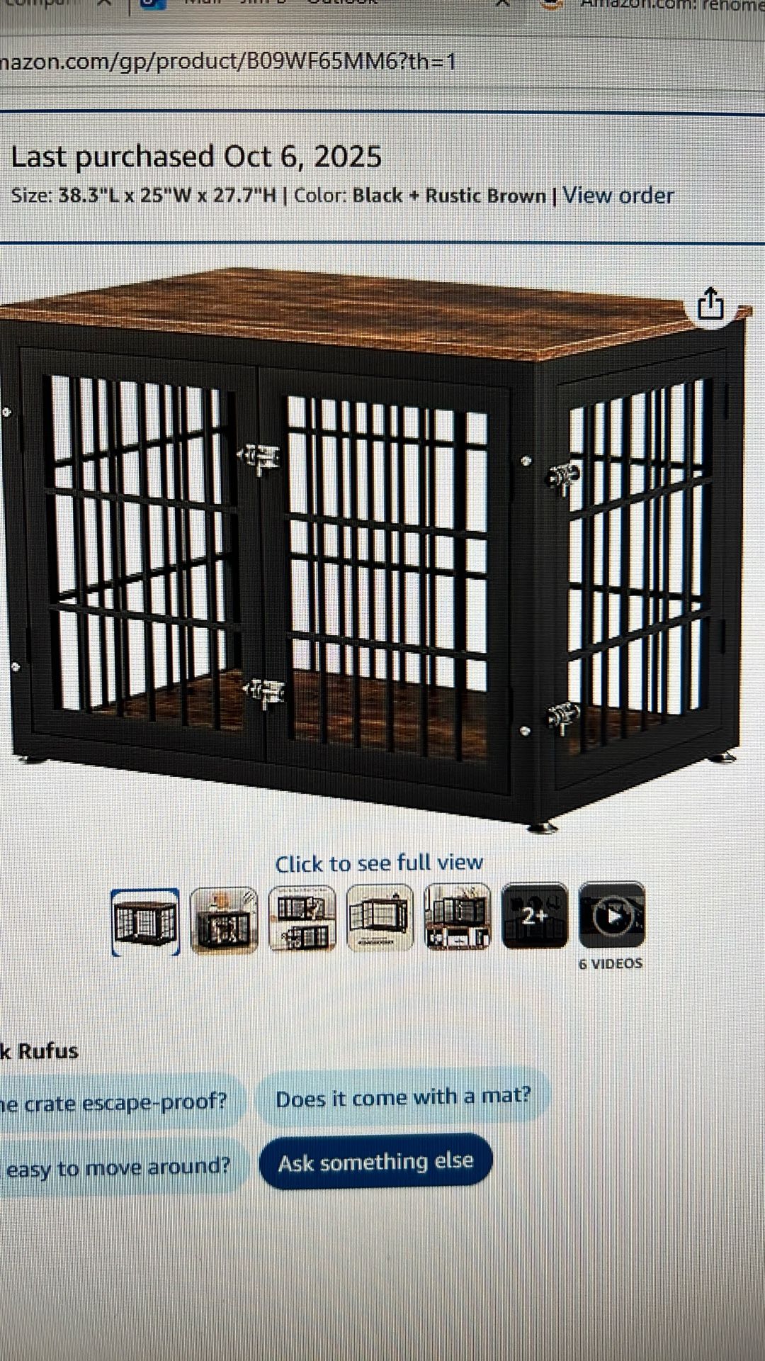 38 Inch Heavy Duty Dog Crate Furniture
