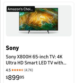 Sony 65" 4K Smart TV – Great Condition – $___
Recently upgraded, so I’m selling my Sony 65-inch 4K Smart TV. EXCELLENT CONDITION!