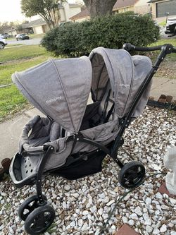 Gray Double Stroller