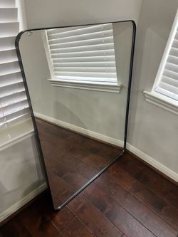 30x40 Large Black metal framed mirror