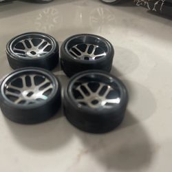 1/24 Rc Wheels And Tires Staggered