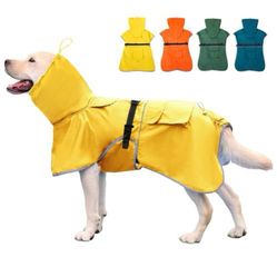 “New”Dog Raincoat W/hoodie(reflective(sz 7XL)”Waterproof “