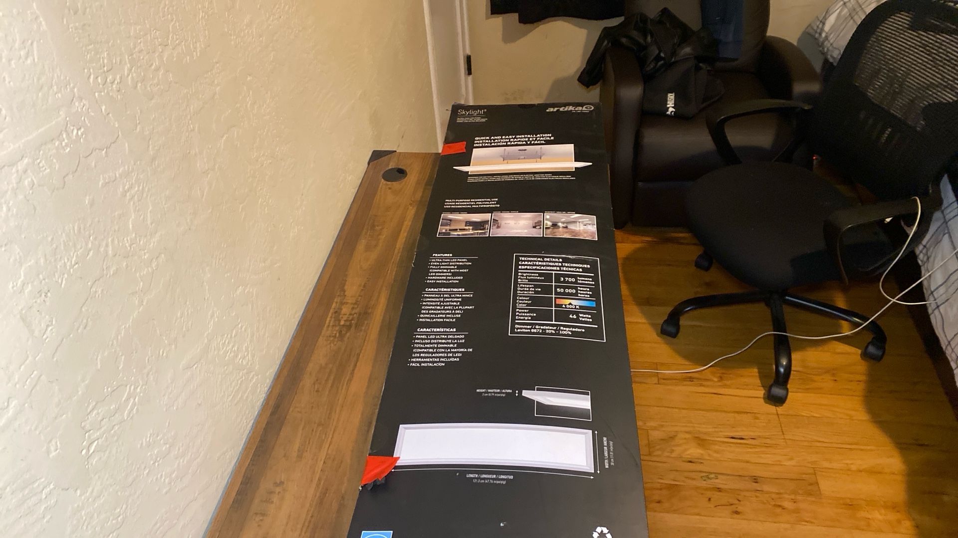 💡 Brand New Artika Skylight LED Panel 48”x12” – Ultra Thin Modern Open Box