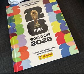 Panini World Cup USA Hard Cover FIFA Album + 10 Randomly Selected Stickers