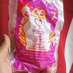 Vintage McDonald's Ty Beanie Baby - Strut the Rooster