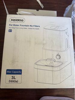 Pet water fountain no filter