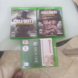 Call of duty infinity warfare and call of duty wwwIi, Xbox one, and tom clancy's ghost recon wildin, xbox one