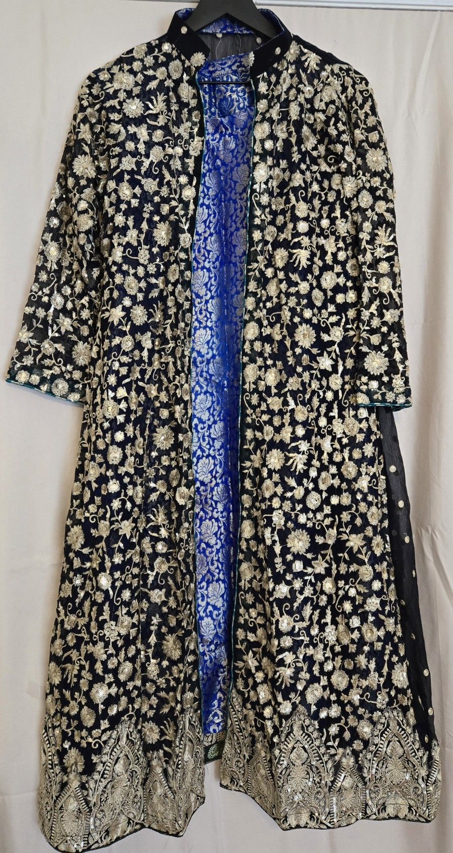 Embroidered Blue Dress