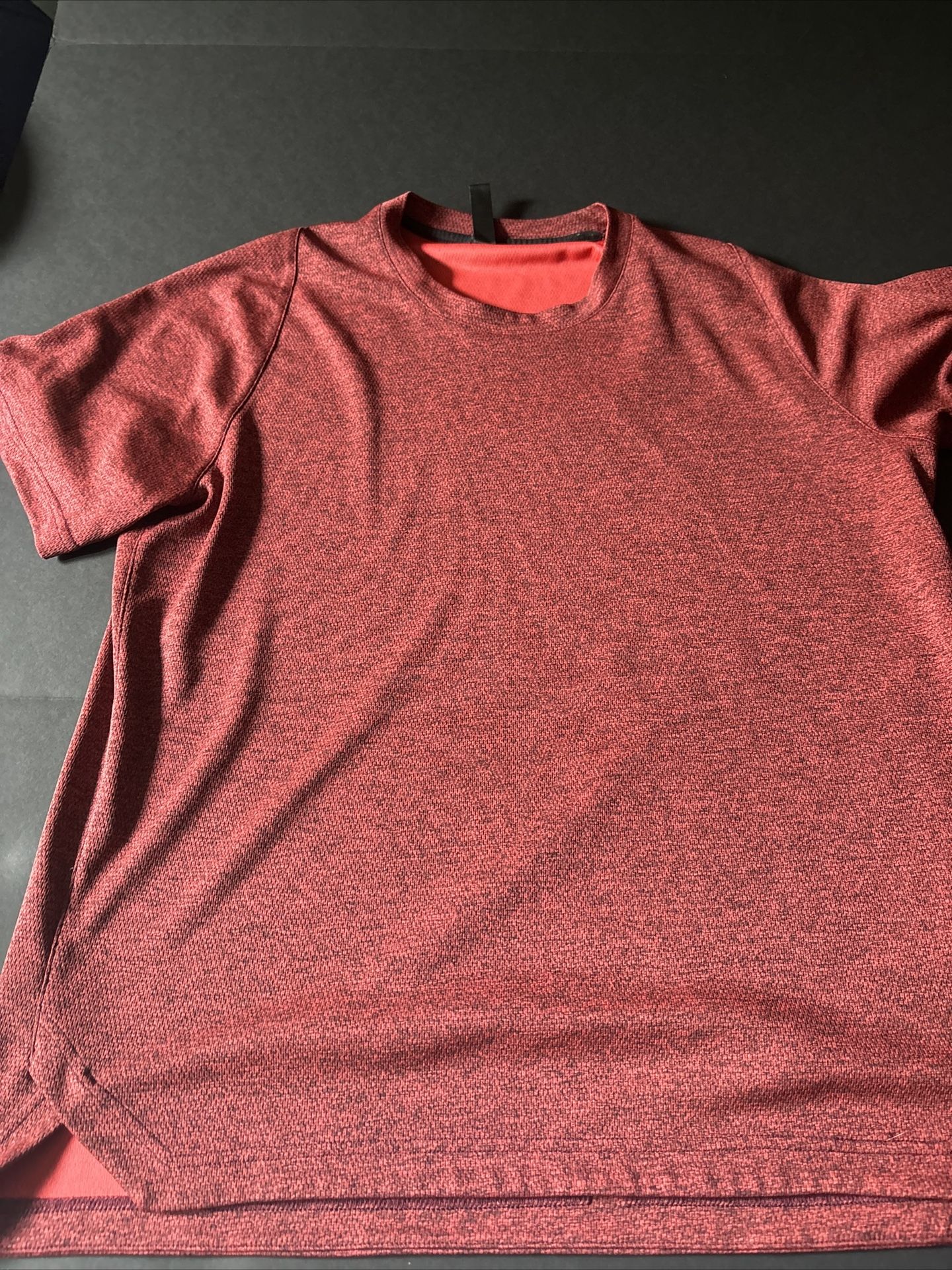 Adidas Red And Black Athletic Shirt Large