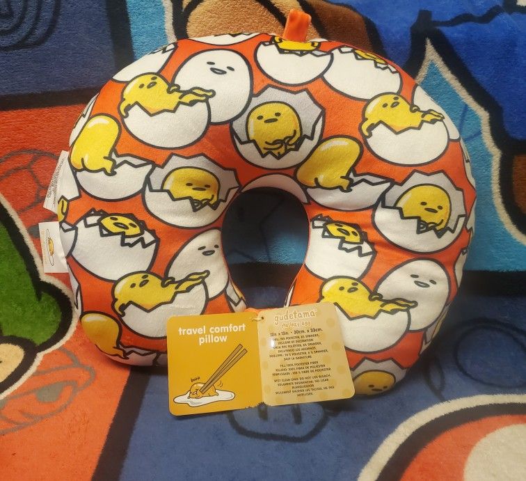 Sanrio Gudetama Neck/Travel Pillow