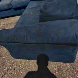 Blue Couch And Loveseat 